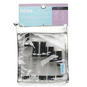 BLISS Silver 5pc Tsa Approved Airless Skincare Bottle Set
